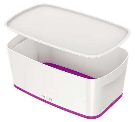 Leitz MyBox WOW Opbergdoos - Rechthoekig - 5 l - Paars/Wit