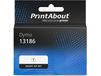 PrintAbout Huismerk Etiket 13186 (S0722420) Zwart op wit (101 mm x 54 mm) 12 rollen geschikt voor Dymo