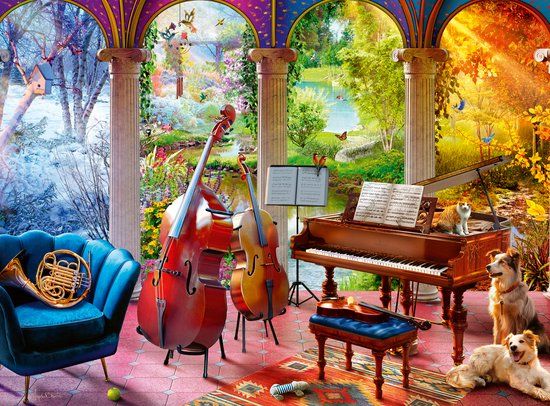 Ravensburger Puzzel Muzikale Seizoenen 100 Stukjes