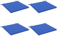 vidaXL - Zitkussens - SOEST - 4 stuks - 100% Polyester - Koninklijk Blauw