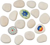 Merkloos Relaxdays Stenen om te beschilderen - 2 kg - 5-9 cm
