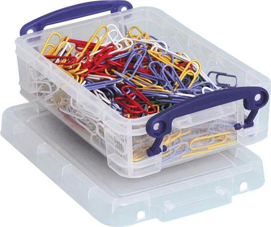 Really Useful Box 0.35 liter transparant - Opbergbox met clipsluiting
