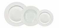 Tognana Golf, bordenservies voor 6 personen, 18-delig, porselein, wit