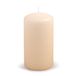 DONAU Home Stompkaarsen, klassieke kaars/crème, beige, 1 stuk, 15 x Ø 8 cm, ongeparfumeerd, voor decoratie, 75 uur brandduur, decoratieve kaarsen, waskaars, tafelkaarsen, altaarkaars