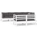 vidaXL 7-delige Loungeset met Kussens Massief Grenenhout Wit