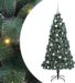vidaXL Kunstkerstboom met lichtjes en ballenset groen 150 cm