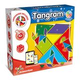 Science4you 3710 Tangram Puzzle Spiel mit 10 Herausforderungen zur Herstellung Geometrische Figuren-Montessori Spielzeug und Knobelspiele für Kinder ab 6 Jahre
