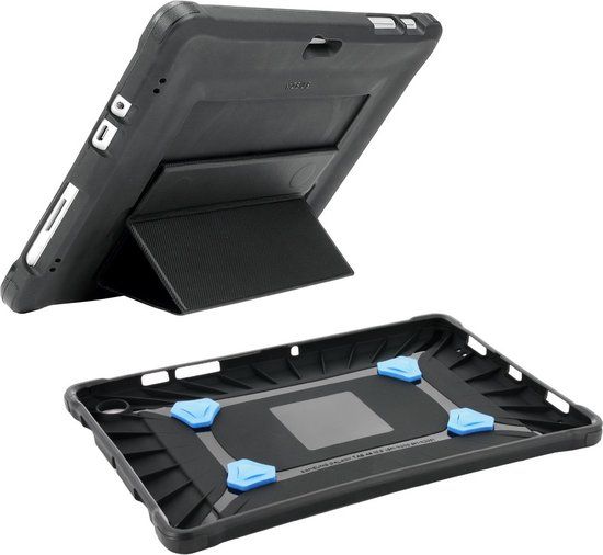 Mobilis PROTECH - Achterzijde behuizing voor tablet - met standaard en draagriem, verstevigd - zwart - voor Microsoft Surface Go, Go 2, Go 3