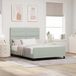Maison Exclusive - Lit boxspring avec tête de lit gris clair 140 x 190 cm, velours