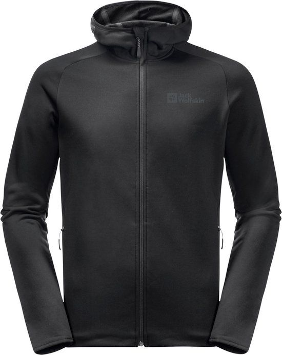Jack Wolfskin Baiselberg Hooded Fz M Fleece Zwart XXL