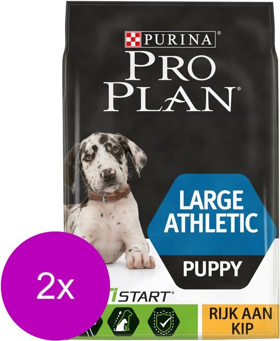 PRO PLAN Dog Puppy Large Breed Athletic Kip - Hondenvoer - 2 x 3 kg