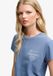Superdry Luxe Casual Classic T-shirt Femme Vintage Indigo Coton Taille 8