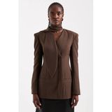 TOPSHOP getailleerde blazer - donkerbruin