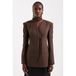 TOPSHOP getailleerde blazer - donkerbruin