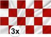 Merkloos / Sans marque Van Os Imports B.V. Provincie vlag Noord Brabant 100 x 150 cm Polyester 3 Stuks