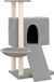 vidaXL Arbre à chat avec poteaux à gratter en sisal 96 cm gris clair
