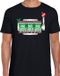 Bellatio Decorations Bad / good Santa fout Kerst t-shirt - zwart - heren - Kerstkleding / Kerst outfit L