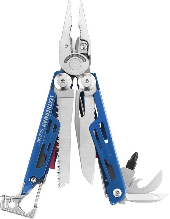 Leatherman multitool Signal Cobalt 19-delig met schede - Blauw