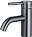 FortiFura Calvi Wastafelkraan - 14.8cm - Inbouw - Messing - Geborsteld Gunmetal (antraciet)