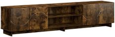 vidaXL meuble TV 179,5 x 34,5 x 40 cm Chêne fumé Bois traité