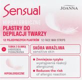 JOANNA DEPIL SENS. Sensuele hypoallergene epilatiepleisters voor het gezicht 12pc + tube verzachtende olie 10ml