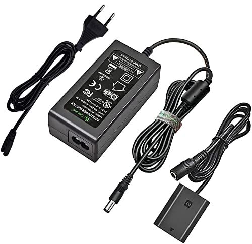 Gonine NP-FZ100 AC adapter P-FZ100 Dummy accu DC koppeling kit voor Sony Alpha A7III A7IV A7SIII A6600 A7C A1 FX3 A7R3 A7R IV, A9 A9R A9S, vervangt BC-QZ1 accu