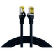 Icecat Patchkabel RJ45 Patchkabel Cat.6A S/FTP LSZH, Cat.7 Rohkabel schwarz 3m - 1 VPE = 10 Stück