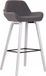 OutdoorMatch Luxe kruk Blaze - Grijs - Eikenfineer