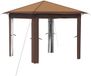 vidaXL Tuinpaviljoen zonder zijwand 2,6 x 2,6 m Beige en bruin