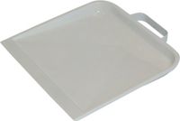 Merkloos Stofblik van metaal - lichtgrijs - 22 x 26 cm