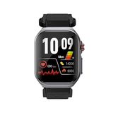 VALDUS Knauermann PRO 3 Fan Edition hoekig (2025) gezondheidshorloge, smartwatch met telefoonfunctie, ECG Plus HRV- en SOS-functie, BT Bluetooth, slaapapneu, klittenband, zwart, 14-24, Normaal