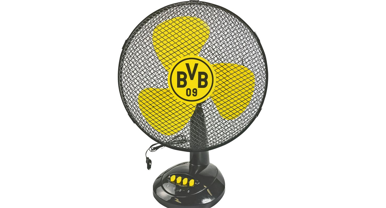 Merkloos Borussia Dortmund Tafelventilator - 30 cm diameter