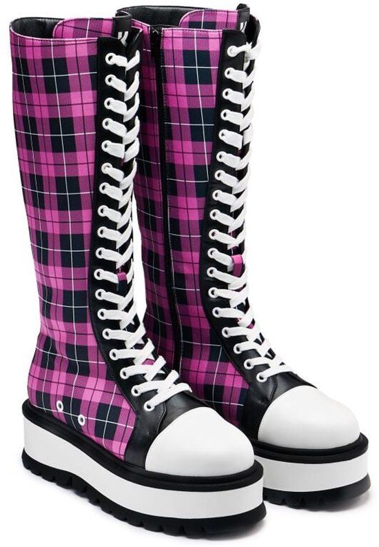 Koi Salvius Safety Pin Military Lace Up Dames Geveterde laarzen - EU37