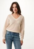 Mexx Pull Mini Sequins Beige Femme - Taille M