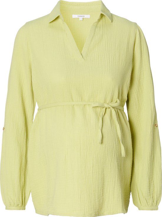 Noppies Blouse Bima Zwangerschap - Maat XL - Nile - Lange mouw - Katoen - Dames - 2024