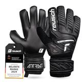 Reusch Attrakt Solid Voetbalhandschoenen Zwart Maat 8.5