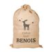 Jute sac de Noël imprimé avec nom