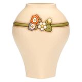 THUN Grote vaas met vlinder, keramiek, collectie Country Bloom, 20,4 x 14,7 x 26,1 cm