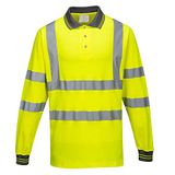 Portwest S271 Comfort Poloshirt, Lange Mouw, Normaal, Geel, Grootte L
