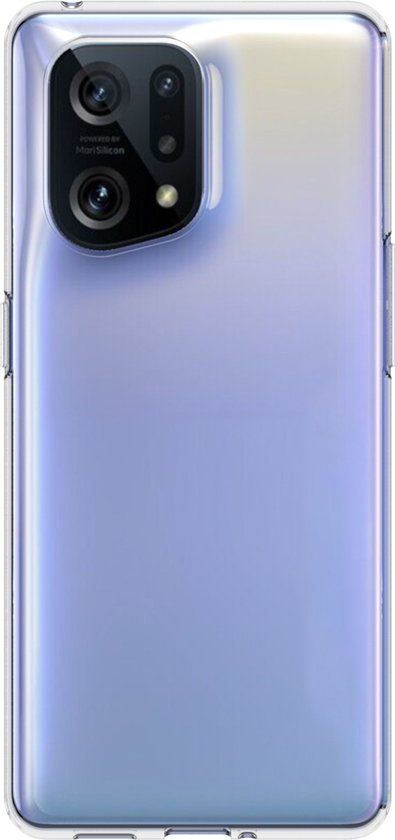 iMoshion Hoesje Oppo Find X5 5G - Siliconen Backcover - Transparant