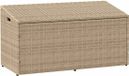 vidaXL Tuinbox Beige 110x50x58 cm Poly Rattan