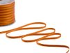 Furlanis - Dubbel satijnen lint, Italiaanse stof - donkeroranje, 6 mm x 25 m