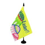 AZ FLAG Tafelvlag Vrolijk Pasen 21x14 cm Polyester 100D Plastic Voet