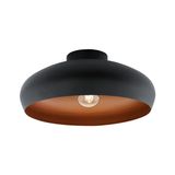 EGLO Mogano Plafondlamp - Ø 40 cm - Zwart/Koper - E27 - Dimbaar