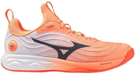 Mizuno Wave Luminous Elite Indoor Schoenen Unisex Volleybal Flamingo Coral/Carbon/White Maat 44