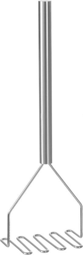 HENDI Pureestamper – Duurzaam roestvrij staal – Vaatwasserbestendig – 810x200x130 mm