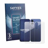 Savvies 3 Stuks Screenprotector - geschikt voor Vivo V70 FE (Voor+Achter) - beschermfolie glas transparant