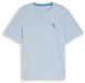 Tom Tailor T-shirt met borduursel light blue grey Maat S