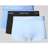 Calvin Klein 3-Pack Low Rise Trunks Heren - Zwart/Blauw/Blauw - Maat M