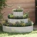vidaXL Plantenbak Zilver 90 x 90 x 20 cm Staal